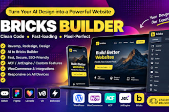 convert lovable, replit, v0, bolt, base44, stitch ai to wordpress bricks builder