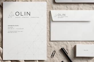 design modern letterhead and envelope for your business