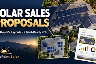design solar sales proposals and rooftop pv panel layouts