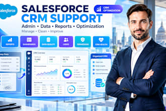 salesforce admin CRM optimization salesforce  dashboards data cleanup support