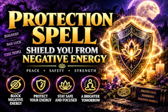cast a protection spell to shield you from negative energy