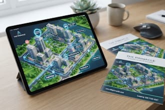 create custom locator vicinity map illustrations business store location maps