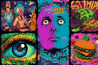 create magical abstract art, psychedelic, surrealism, cubism
