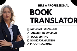 book translation from swedish to english and vice versa