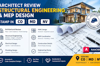 architect review structural engineering mep design stamp in co md nv
