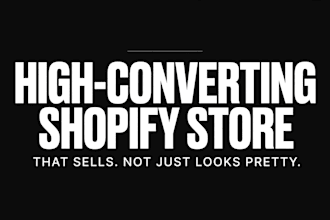 build a high converting shopify store
