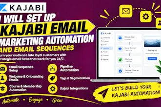 create kajabi email marketing sequence, broadcast, automation and email campaign