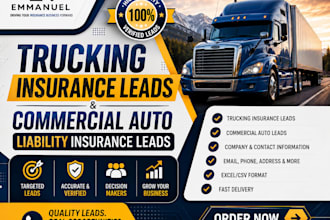 provide targeted trucking insurance commercial auto liability leads