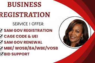 do sam gov registration, sam gov renewal, get uei, cage code, wosb, mbe, 8a
