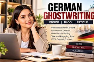 ghostwrite perfect german text ebook, blog, article