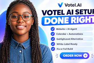 build your votel ai agency system, website, voice agent, CRM, and automation