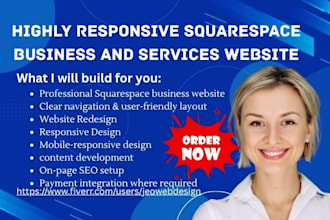 build squarespace website squarespace business  website booking website