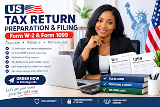 prepare us tax returns us tax filling form w2 and form 1099
