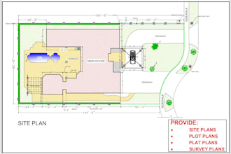 provide site plans, plot plans, roof plans and house permit drawings