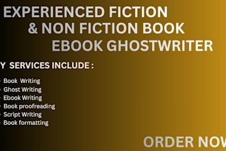 write a professional ebook, kindle book, or nonfiction book