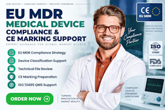 provide eu mdr medical device compliance and ce marking support