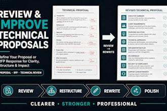 review, rewrite, and improve your technical proposal or rfp response