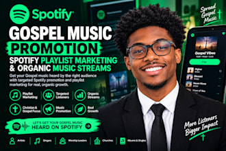 spotify gospel music promotion spotify playlist marketing organic music streams