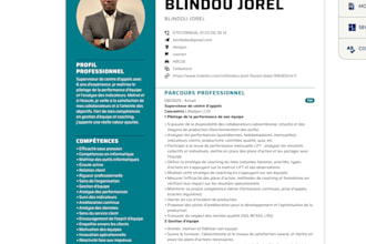 je rédige votre CV professionnel canada