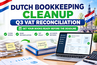 clean up dutch bookkeeping and reconcile q3 vat records before deadline