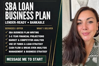 write lender ready, bankable sba loan business plan