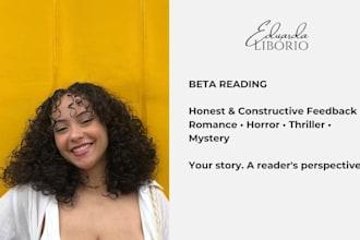 beta read your fiction book and give honest feedback
