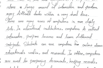 write anything with my beautiful and clean handwriting
