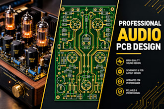design custom pcb layouts for tube amps and audio amplifiers