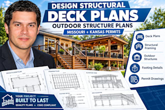 design deck and outdoor plans for mo ks permits