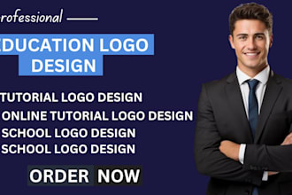 design education logo for school academy and tutoring center