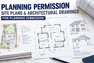 do planning permission drawings site plans  architectural plans for approval