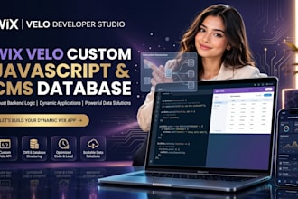 build custom wix velo database cms and javascript features
