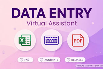 be your fast reliable virtual assistant for data entry
