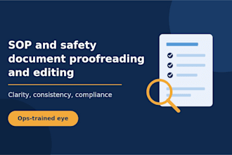 write ,edit and proofreed