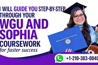 coach you through understanding your sophia and wgu concepts
