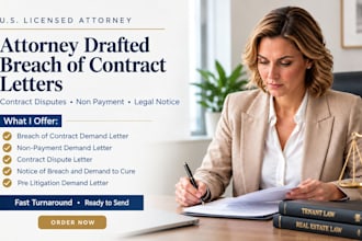 send a demand letter for breach of contract to resolve your dispute quickly