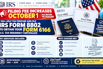 file irs form 8802 and obtain us tax residency certificate form 6166