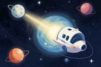 create stunning outer space illustrations