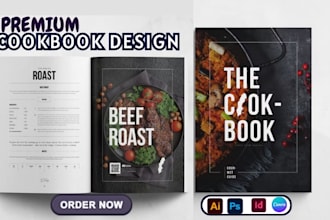 design cookbook, recipe book and cookbook formatting