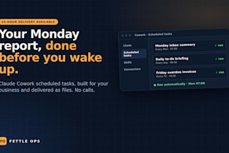 build claude cowork scheduled tasks that run your weekly admin for you