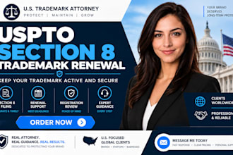 file your uspto section 8 trademark renewal