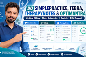 do simple practice, tebra, therapy notes and opti mantra