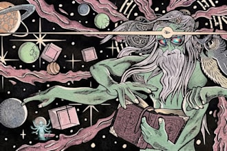 create high quality cosmic illustrations