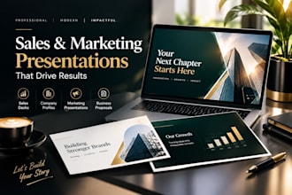 design a sales deck or company profile presentation