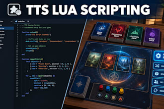 build and script your cards game in tabletop simulator