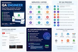 do QA engineer for manual, automation, API and web testing