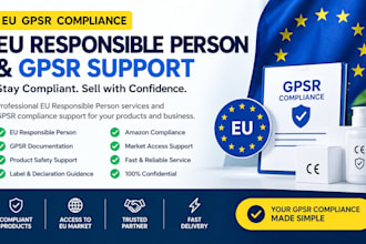 be your eu responsible person for gpsr compliance and amazon