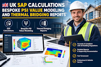 do uk sap calculations, bespoke psi value modeling and thermal bridging reports