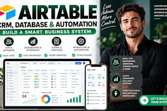 build airtable CRM, database, dashboard and workflow automation