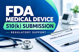 handle fda medical device registration and 510k submission support